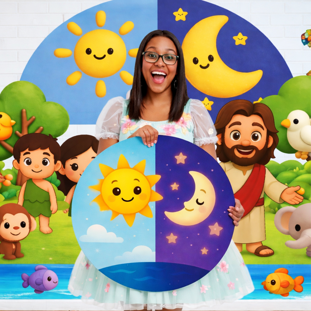 Kit de história infantil A Criação do Mundo