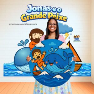 Kit de história infantil Jonas e o Grande Peixe