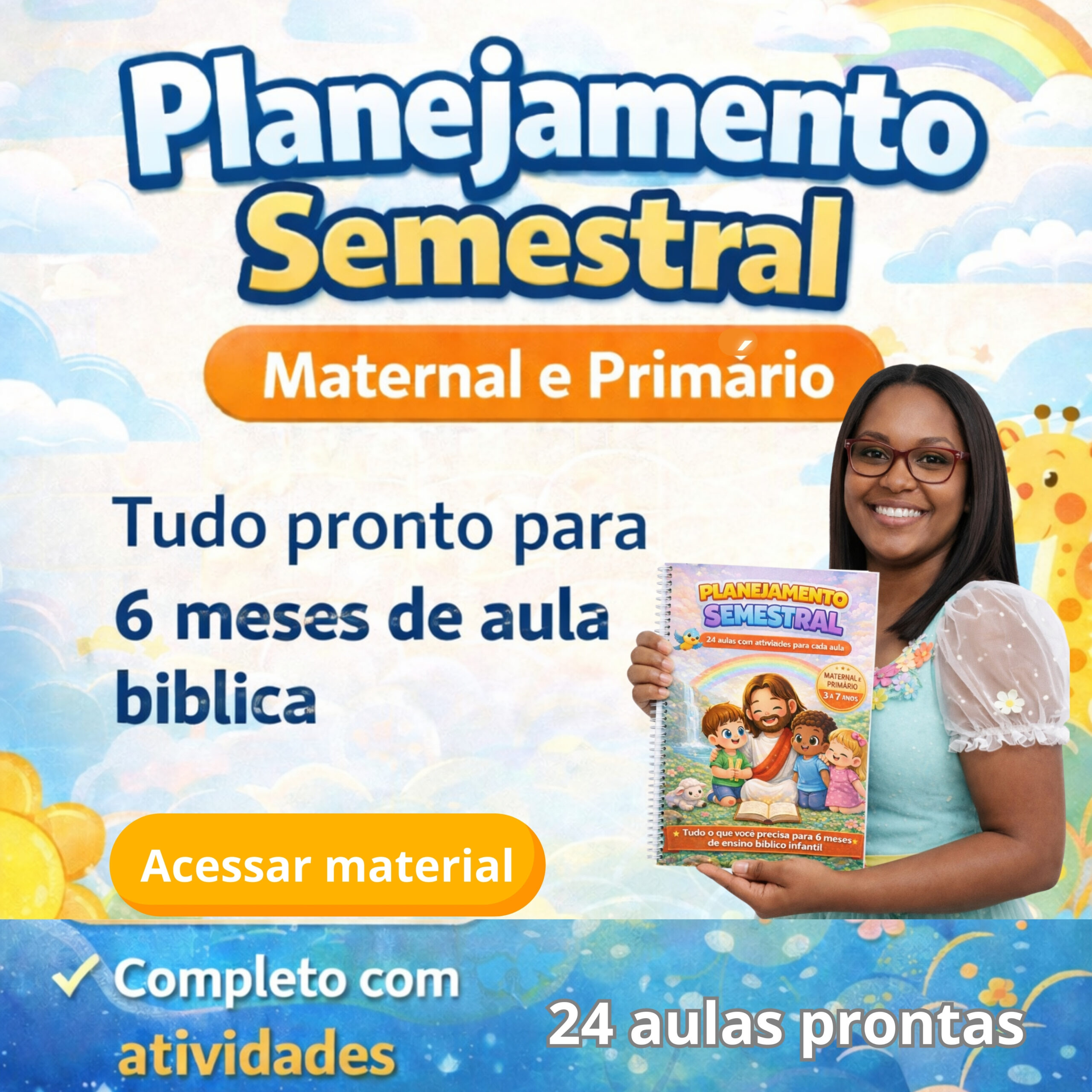 Planejamento semestral Ministério Infantil 3 a 7 anos maternal e primário