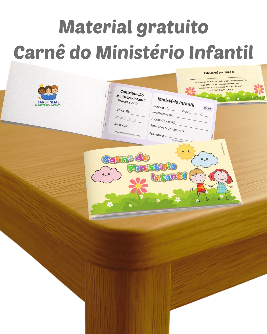 Carnê Ministério Infantil gratuito