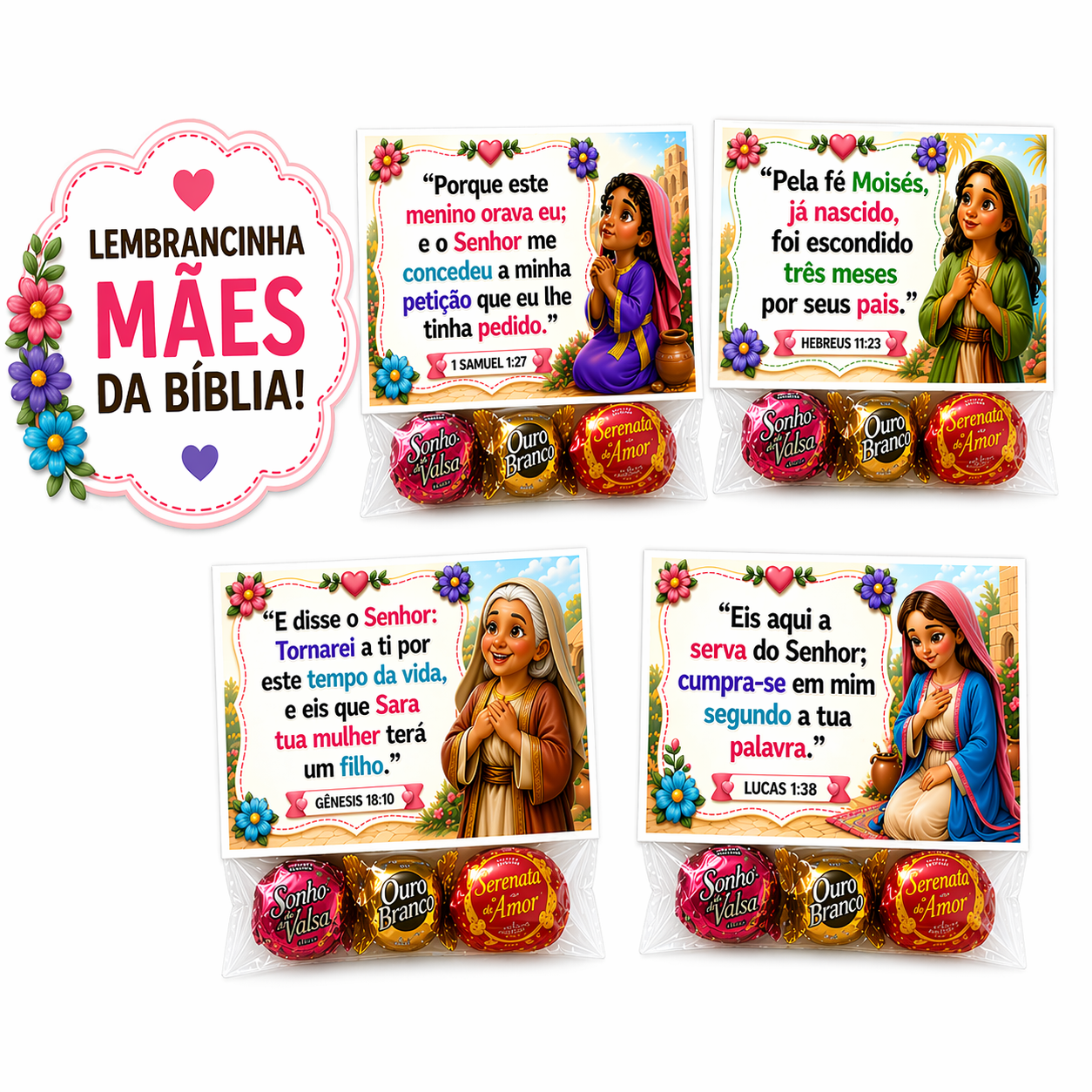 LEMBRANCINHA MÃES DA BÍBLIA