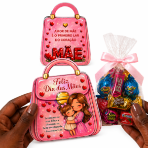 Bolsinha porta doces variados dia das mães