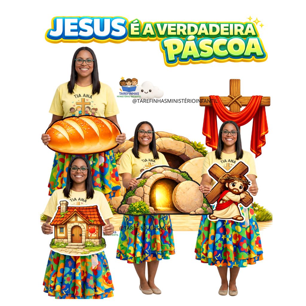 Kit Jesus é a Verdadeira Páscoa