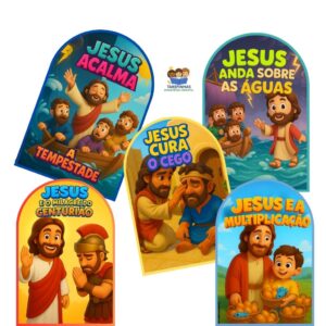 Kit 5 Luvas de História Milagres de Jesus