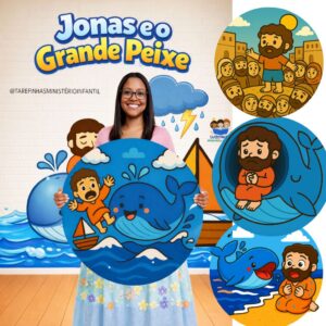 Kit visual plano de aula música Jonas e o Grande Peixe