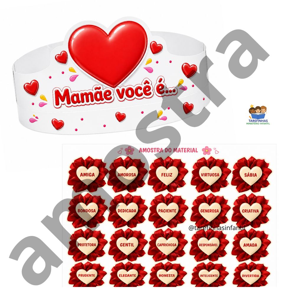 Apresentação arquivo digital para imprimir Dia das Mães Mamãe você é... - Imagem 2