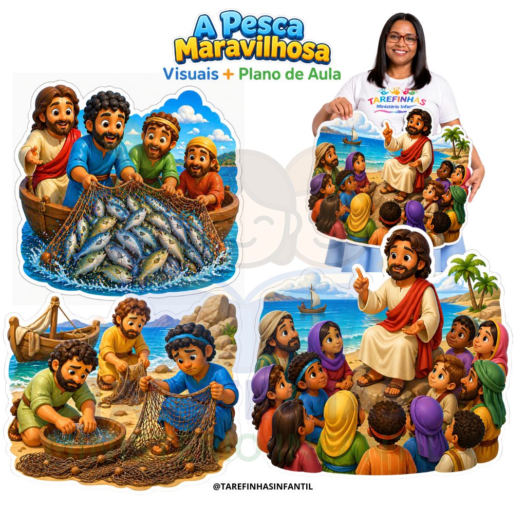 Visual + plano de aula A Pesca Maravilhosa