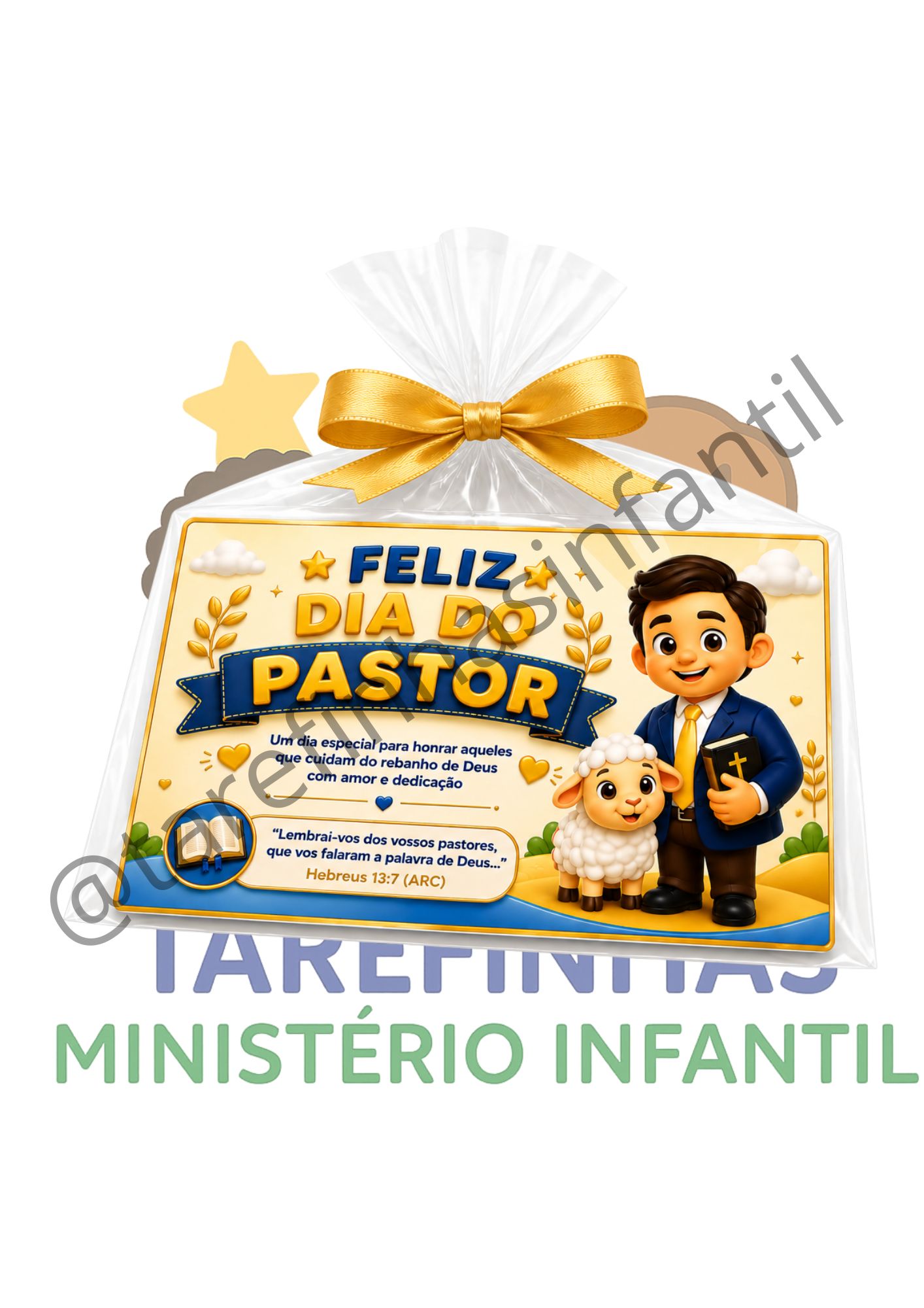 DECORAÇÃO DE CESTA — DIA DO PASTOR - Imagem 2