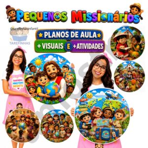 Pequenos Missionários Plano de aula visuais e atividades