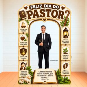 PAINEL TOTEM CLEAN – FELIZ DIA DO PASTOR