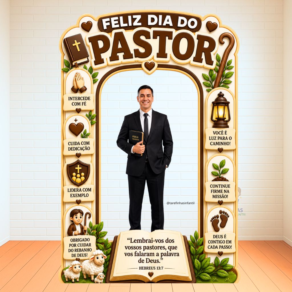 PAINEL TOTEM CLEAN – FELIZ DIA DO PASTOR