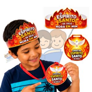 VISEIRA E MEDALHA CHEIOS DO ESPÍRITO SANTO PARA IMPRIMIR