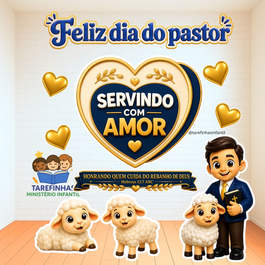 PAINEL CENÁRIO PAREDE E CHÃO — DIA DO PASTOR