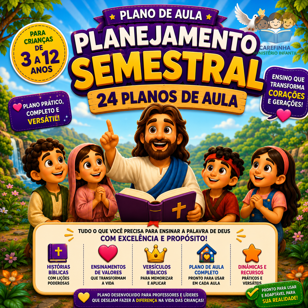 Planejamento de Aula Semestral para Ministério Infantil – Edição 2