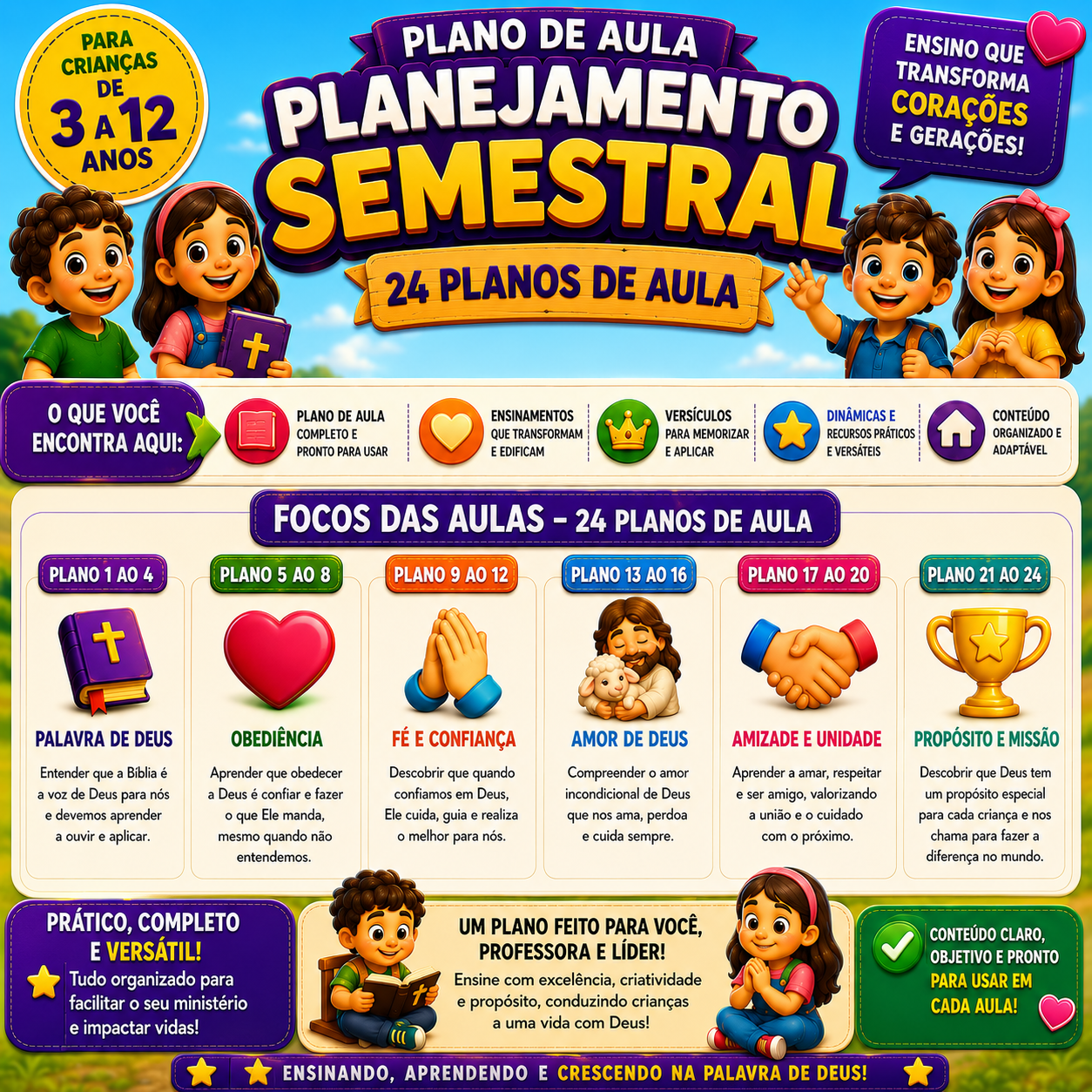 Planejamento de Aula Semestral para Ministério Infantil – Edição 2 - Imagem 3
