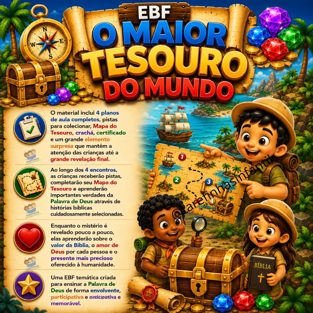 EBF Completa 4 aulas - O Maior Tesouro Do Mundo - Imagem 2