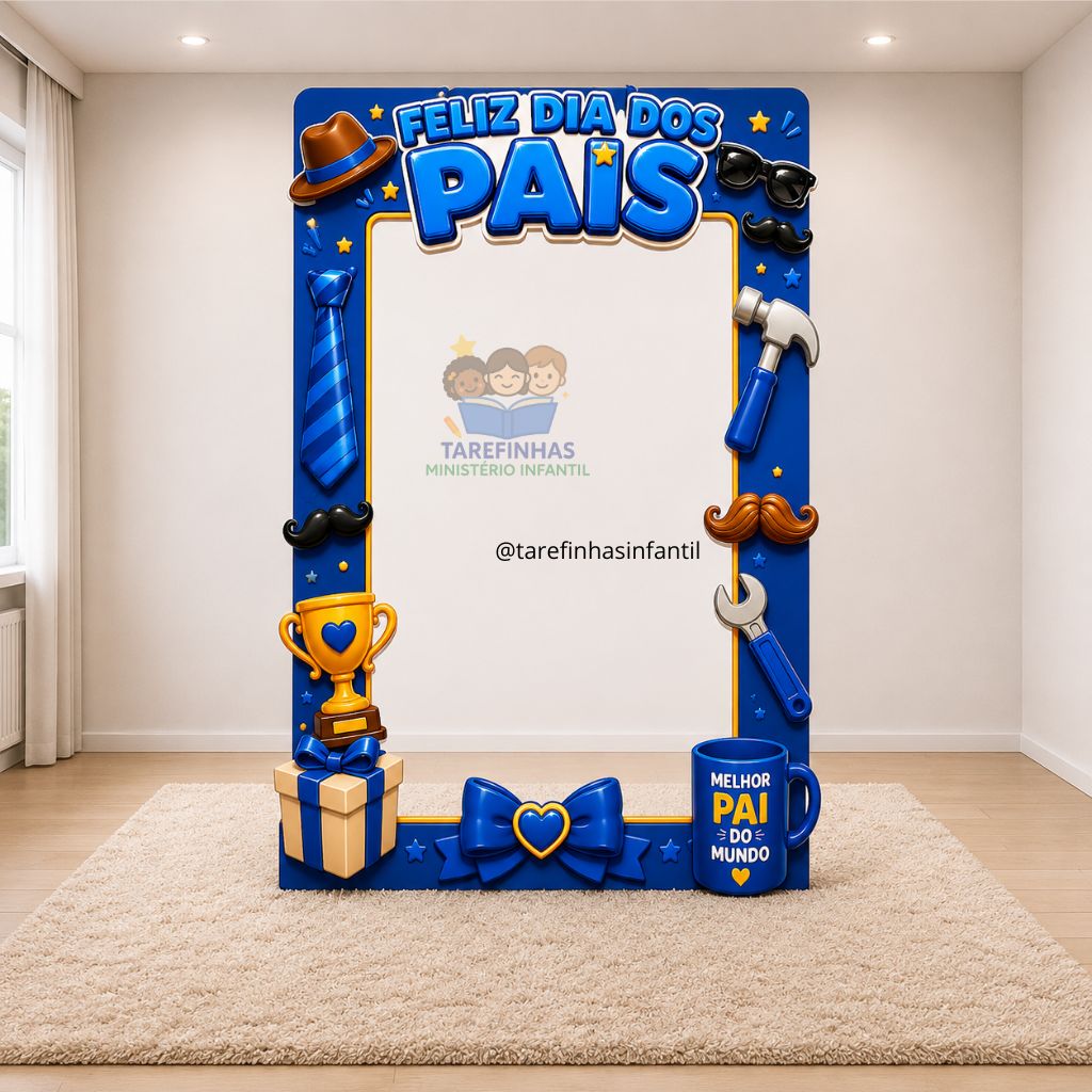 Painel totem para foto dia dos Pais