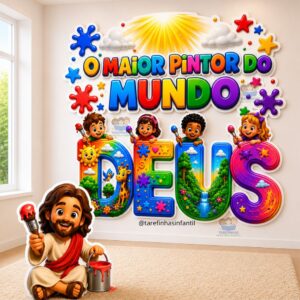 Cenário Painel o maior pintor do mundo