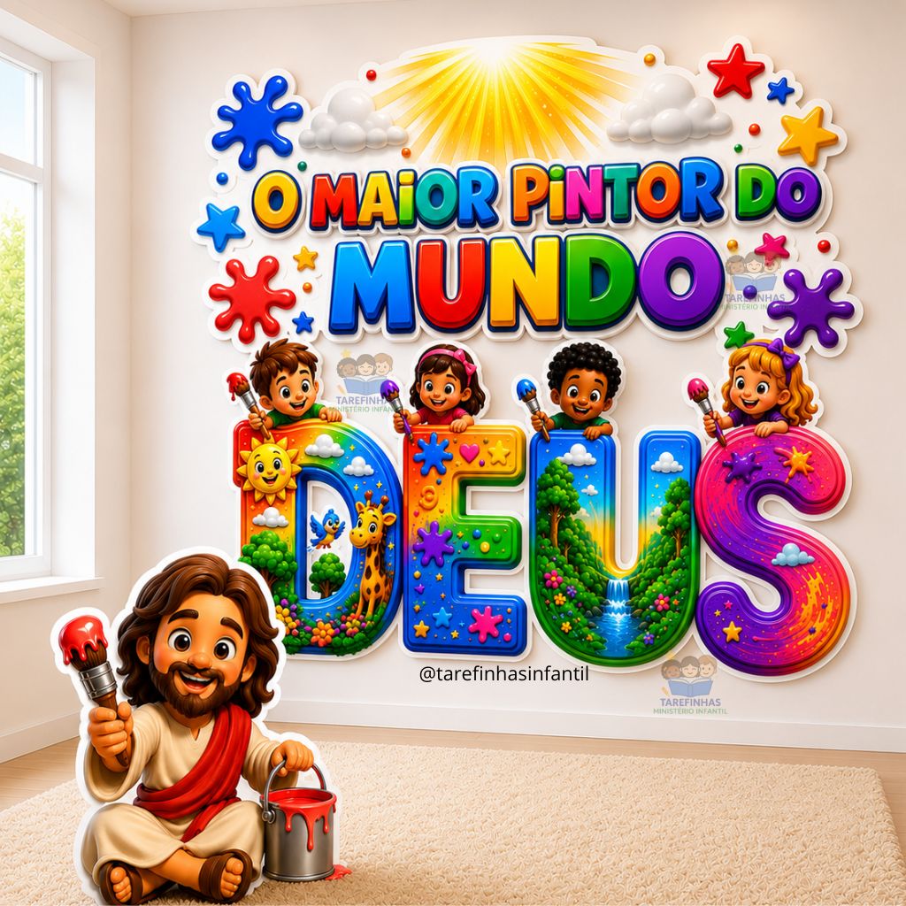 Cenário Painel o maior pintor do mundo